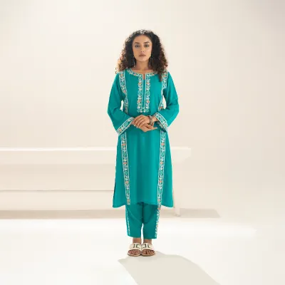 SA-RANG | Stitched 2 Pc | Teal